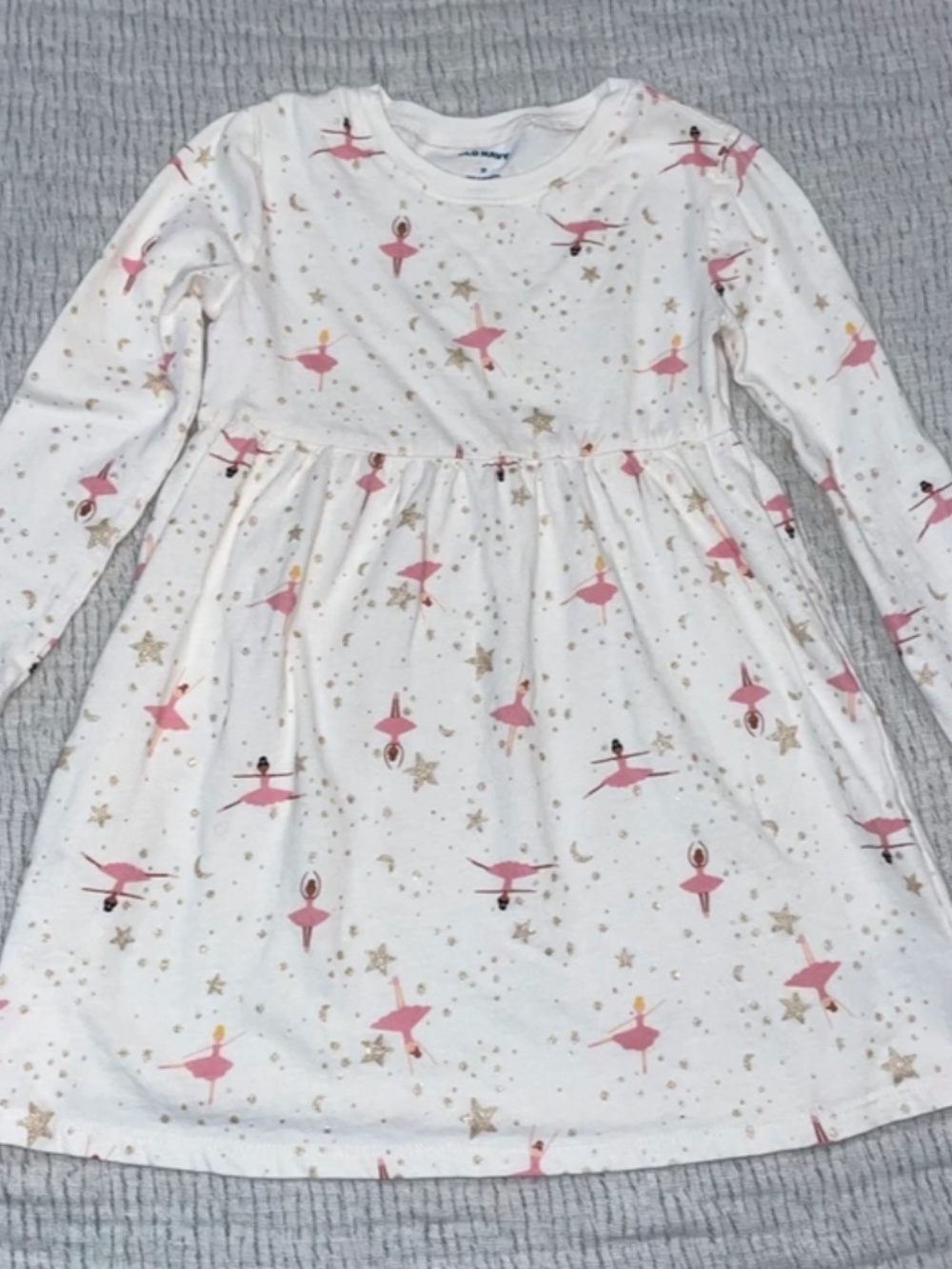 Girls 3T Toddler Girls Dress Ballerina EUC ~ 100% Cotton